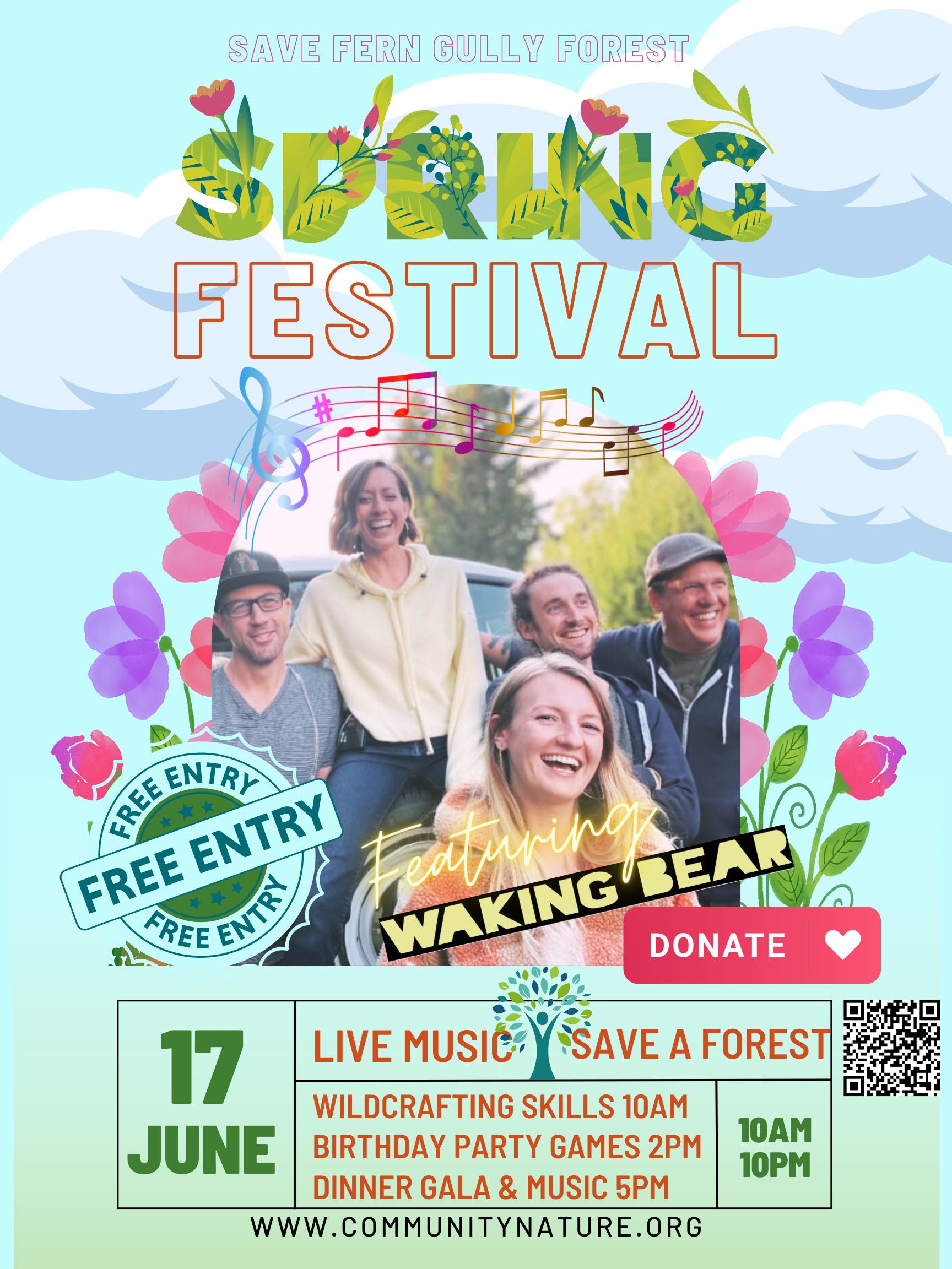 Save Fern Gully Forest Spring Festival